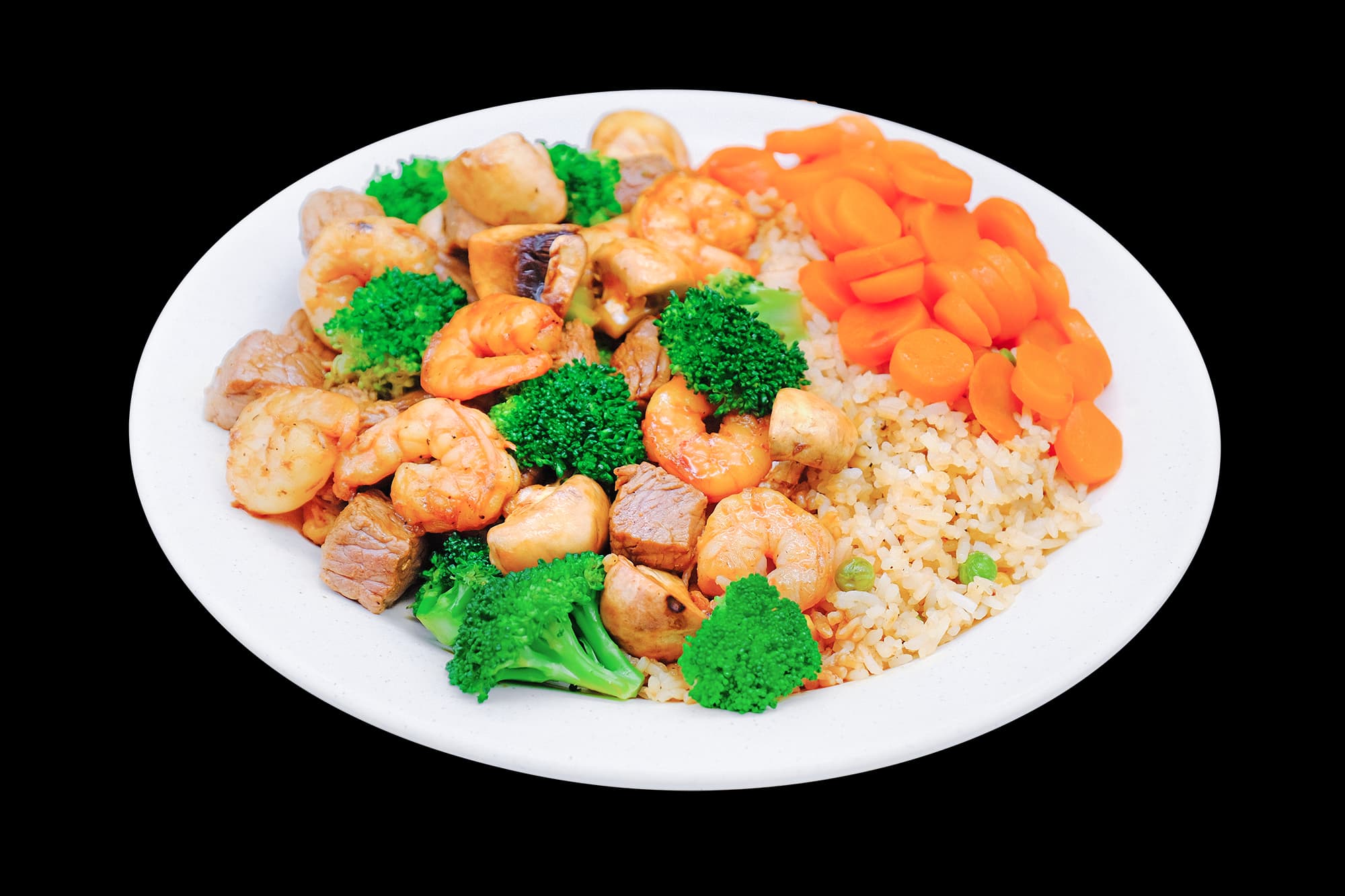 Steak and Shrimp hibachi combo plate